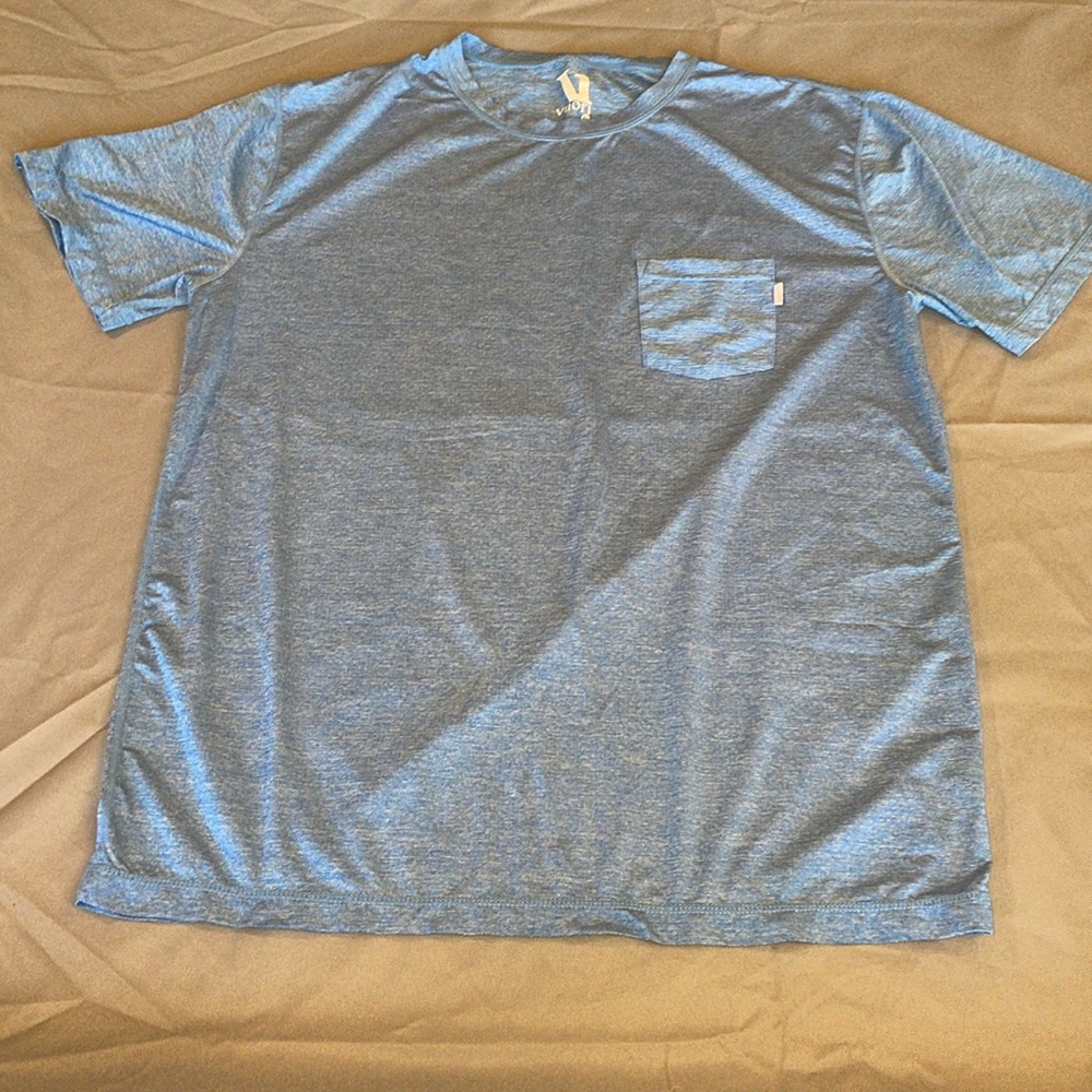 Vuori Mens XL T-Shirt blue Performance Pocket